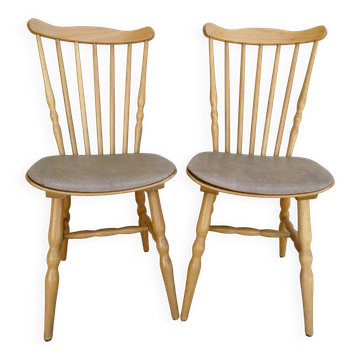 Pair of Baumann bistro chairs, Menuet model
