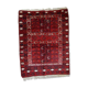 Vintage carpet turkmen engsi handmade 124cm x 165cm 1970s - 1c431