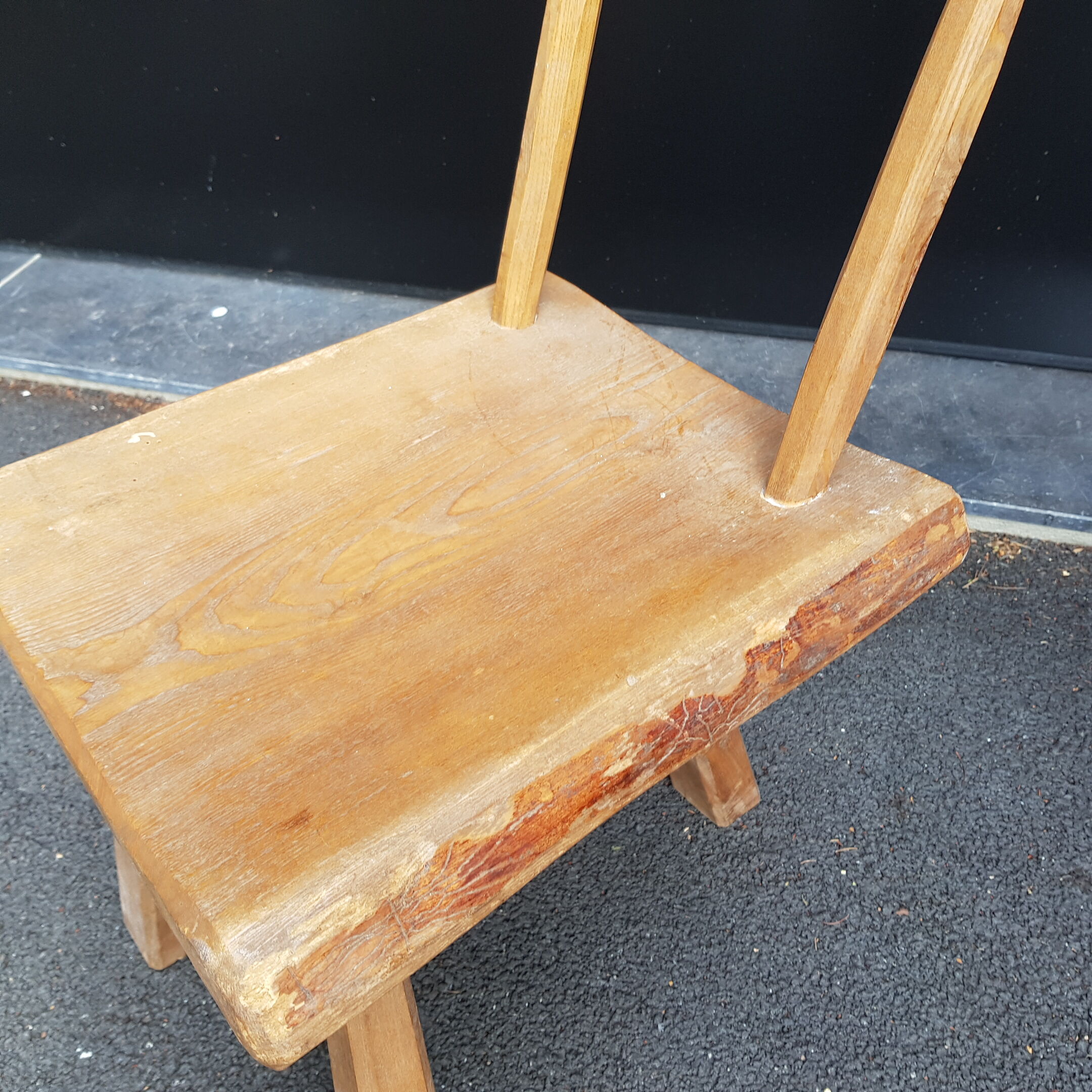 Duo de chaises brutalistes, années 60