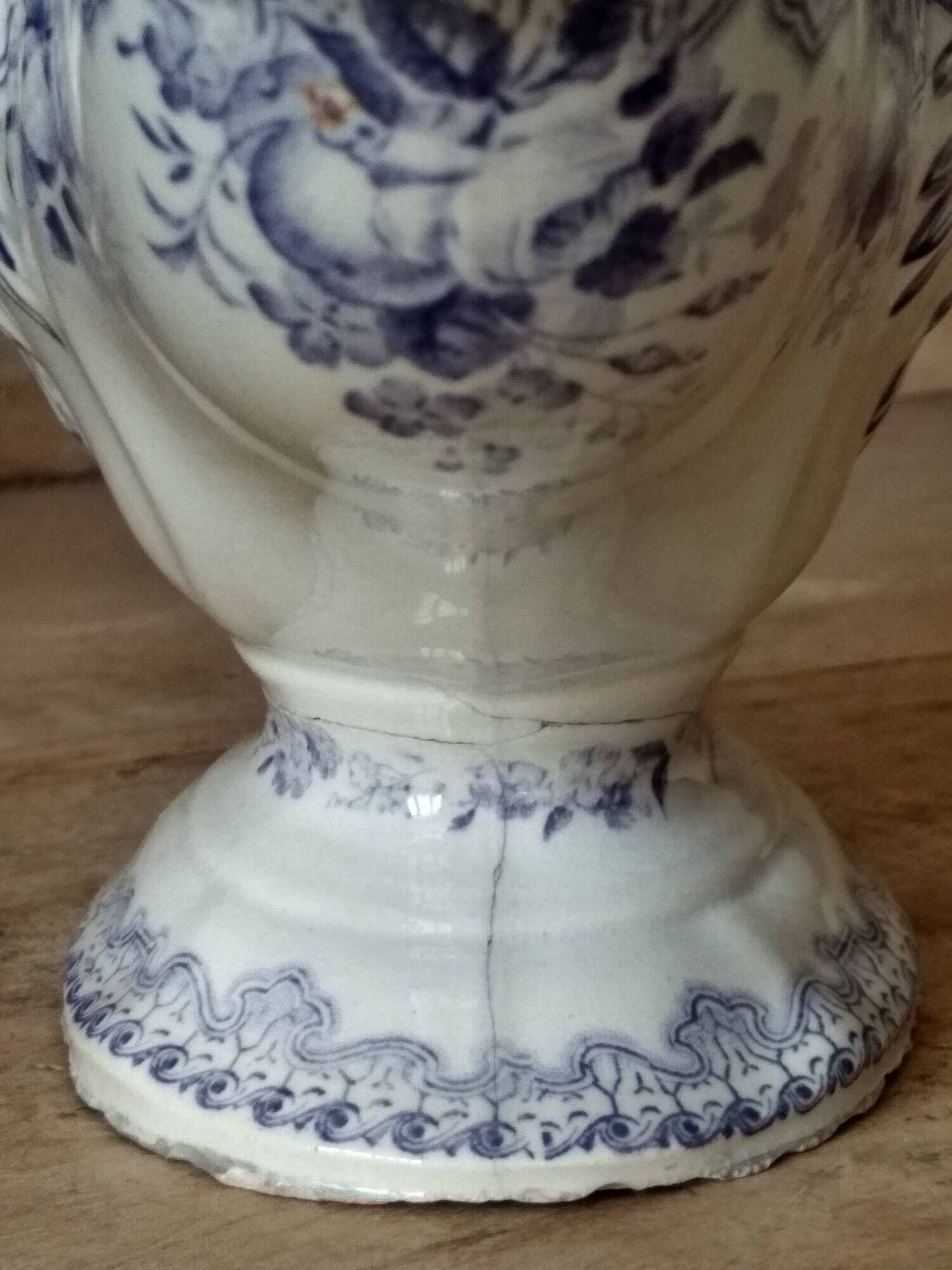 Iron earth gravy boat, Bouquet Creil & Montereau model, early 20th century