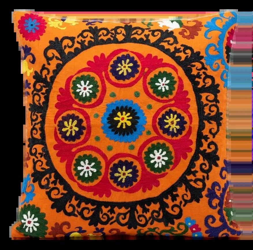 Vintage suzani cushion cover 69x76 cm