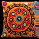 Vintage suzani cushion cover 69x76 cm