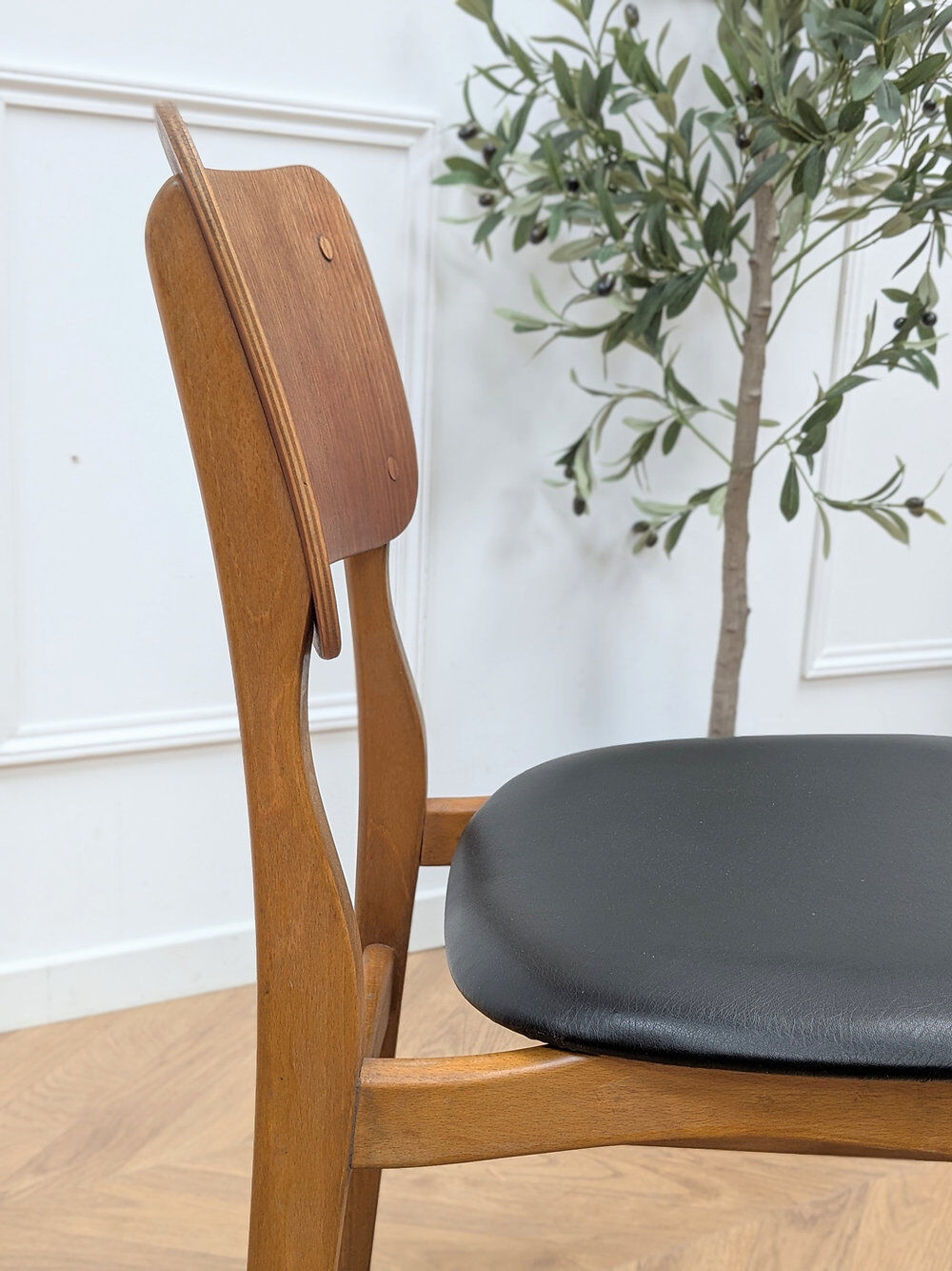 4 Scandinavian teak chairs