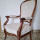 Louis-Philippe Cabriolet Armchair in Mahogany – 19th Century