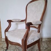 Fauteuil Cabriolet Louis-Philippe en Acajou – XIXe siècle