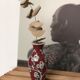 Red inspiration vase Asian