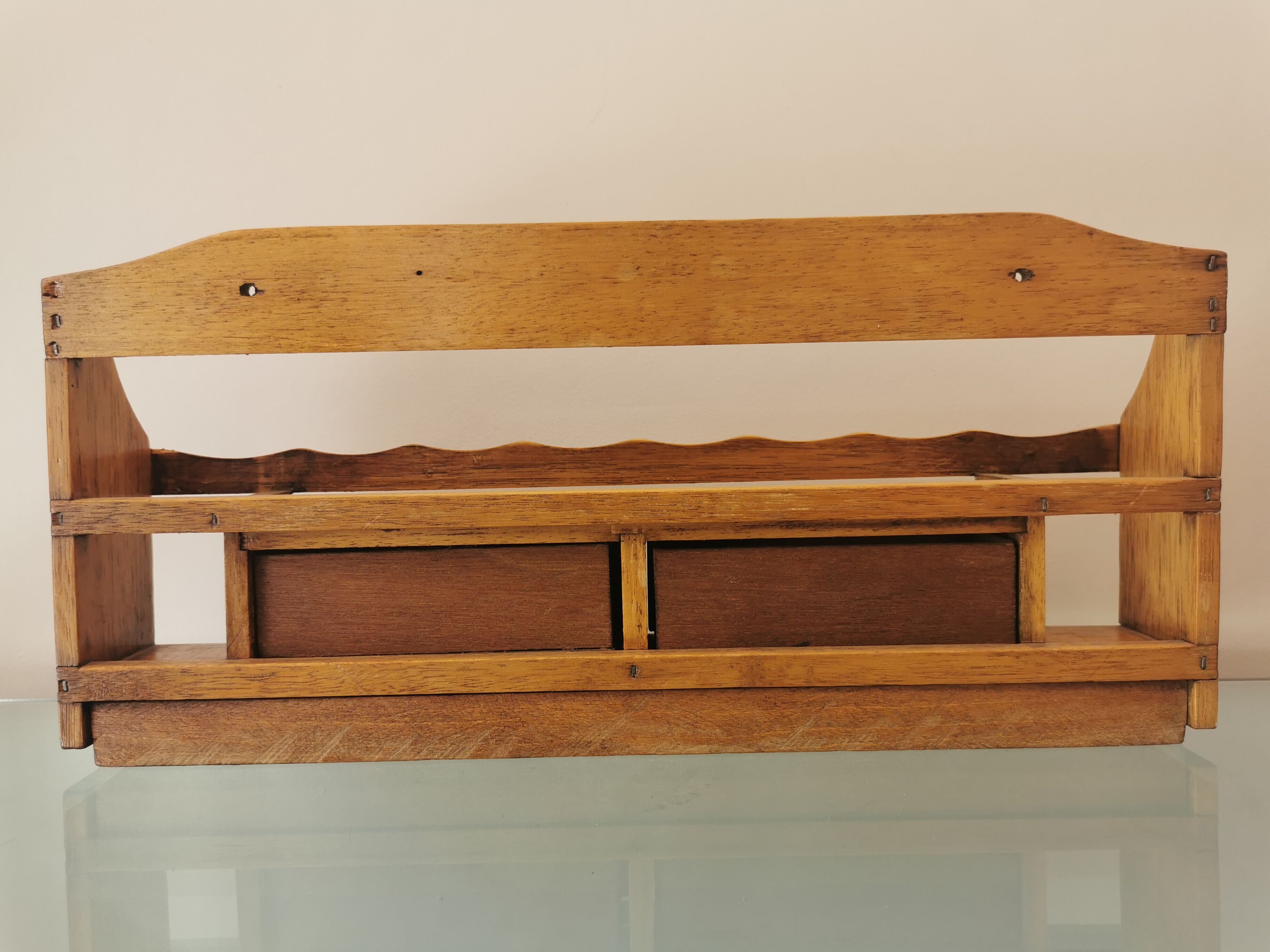 Wooden spice wall servant 60s/70s