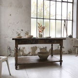 Artist studio oak draper table