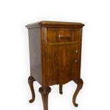 Tables de chevet italiennes en noyer, années 1930/1940