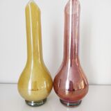 Set of two Murano glass vases