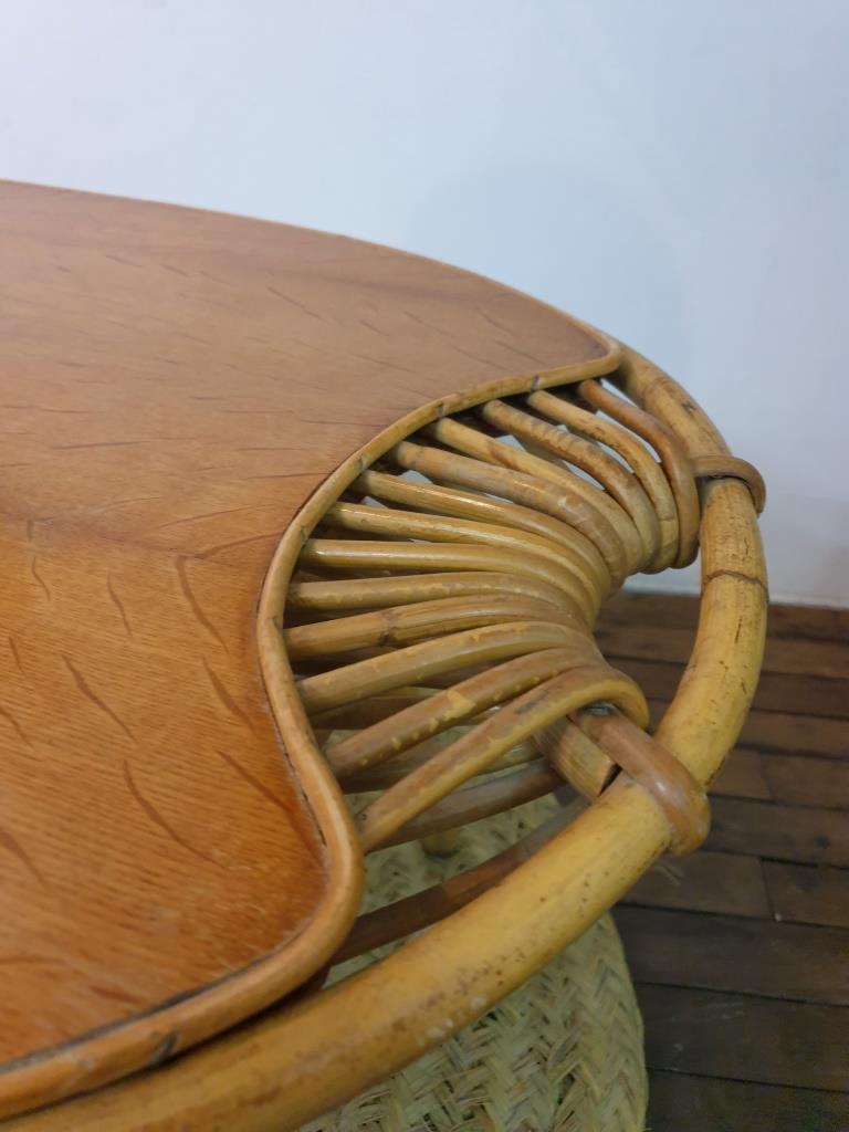 Rattan coffee table