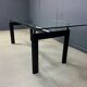 LC6 dining table by Le Corbusier for Cassina, 1990s.