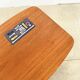 Teak coffee table with double top and ceramic insert — Scandinavian, 1960s