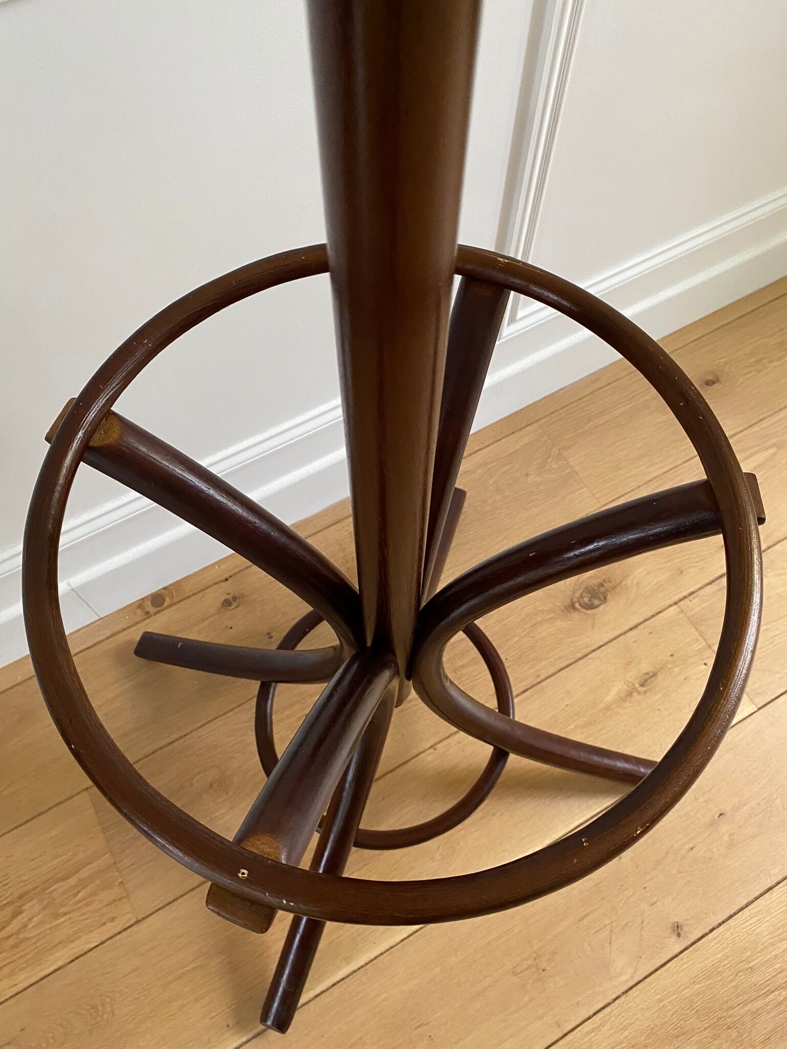 Porte manteau perroquet vintage bois brun
