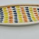 French ceramic empty pocket cup, Roger Capron, fish decoration Vallauris 1950