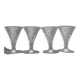 Verres à liqueurs X4