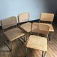 4 Chaises Beige Cesca B32 de Marcel Breuer
