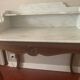 Old wooden and marble dressing table