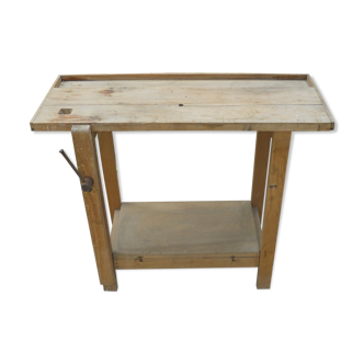 Old wooden workbench for children