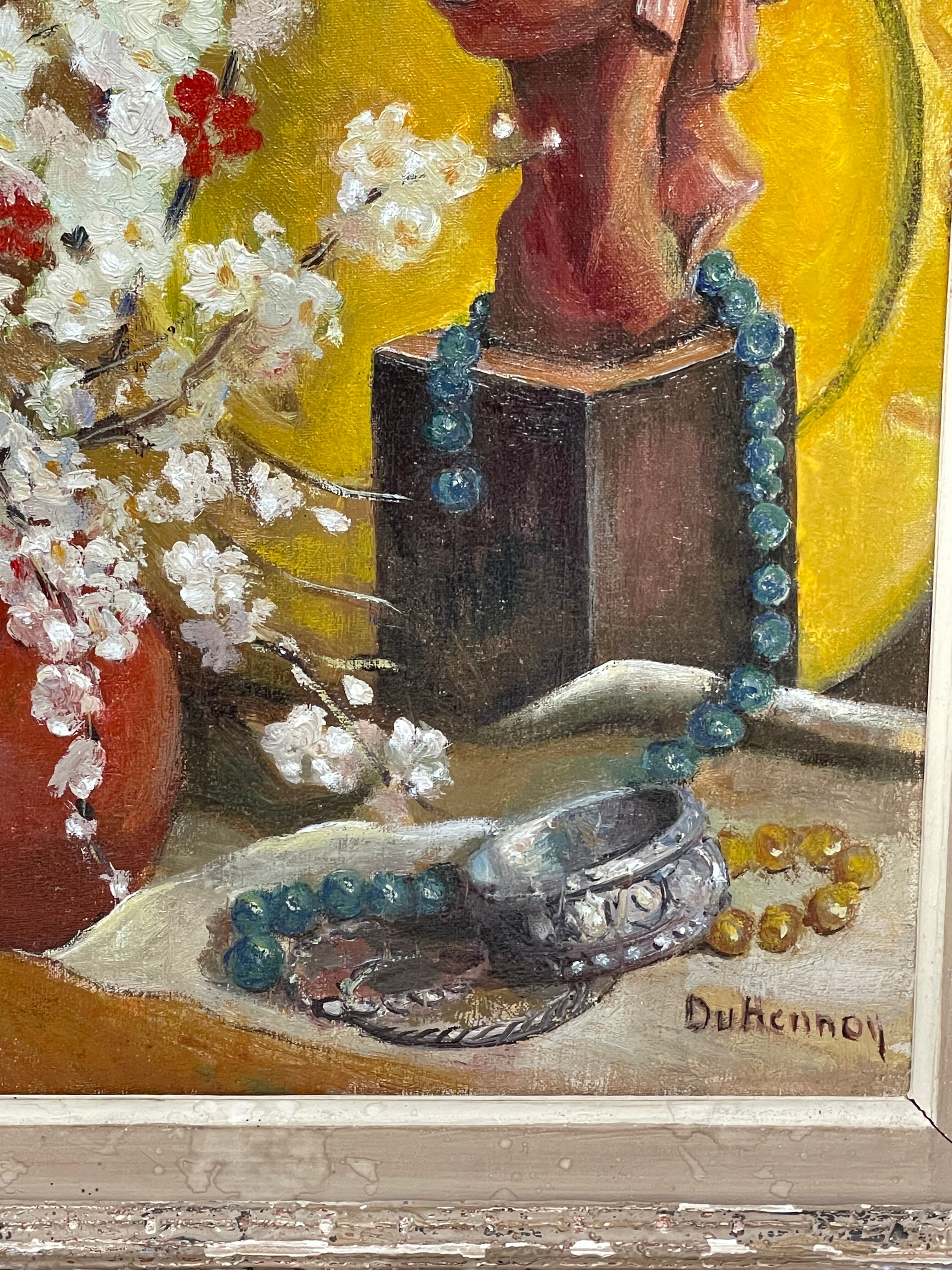 Still life with African sculpture