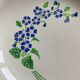 6 assiettes creuses Niderviller à décor de fleurs bleues