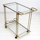 Mid-Century Modern Italian Brass Bar Cart, 1970s