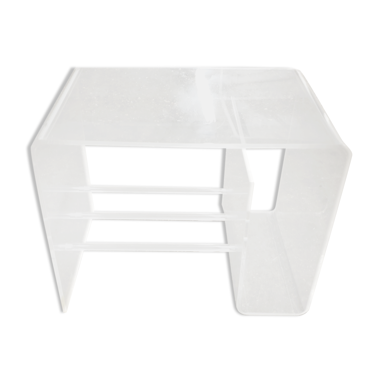 Vintage Plexiglas coffee table David Lange