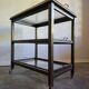30s Art Deco Bar Cart / Serving Trolley with Removable Glass Trays