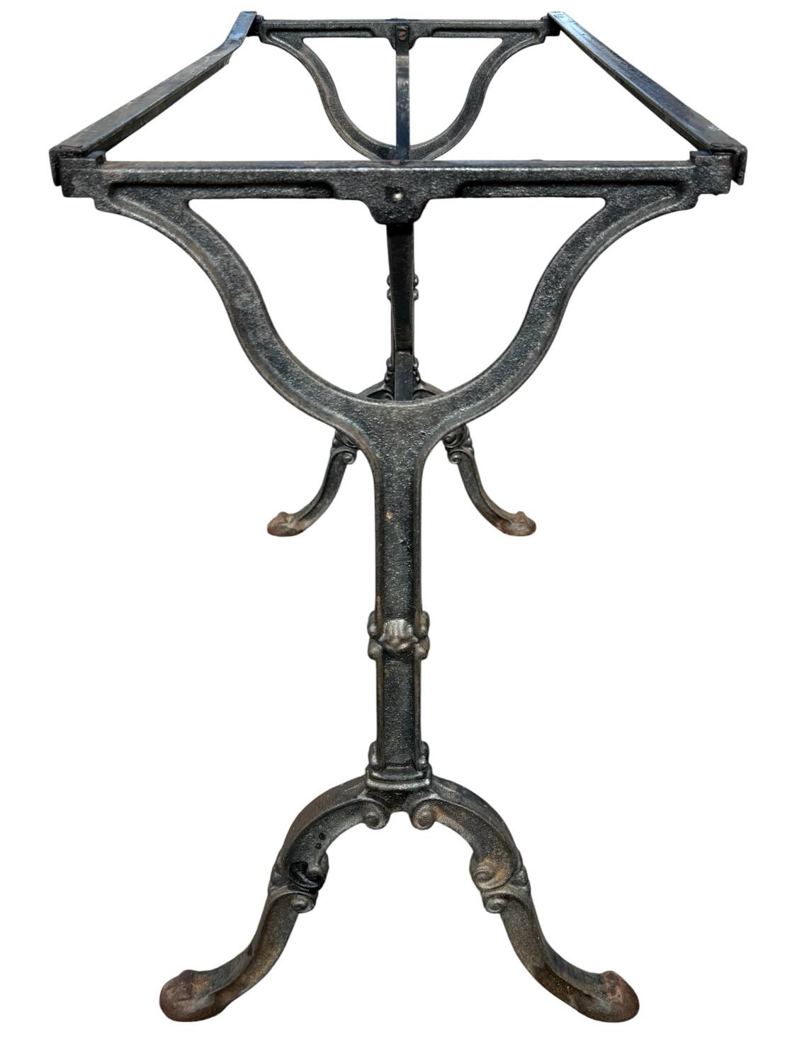 60s Parisian cast iron and marble bistro table