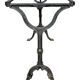 60s Parisian cast iron and marble bistro table