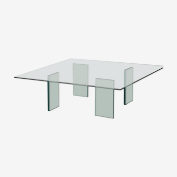 Glass coffee table