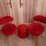 Mould set, 2 chairs and 1 pouf
