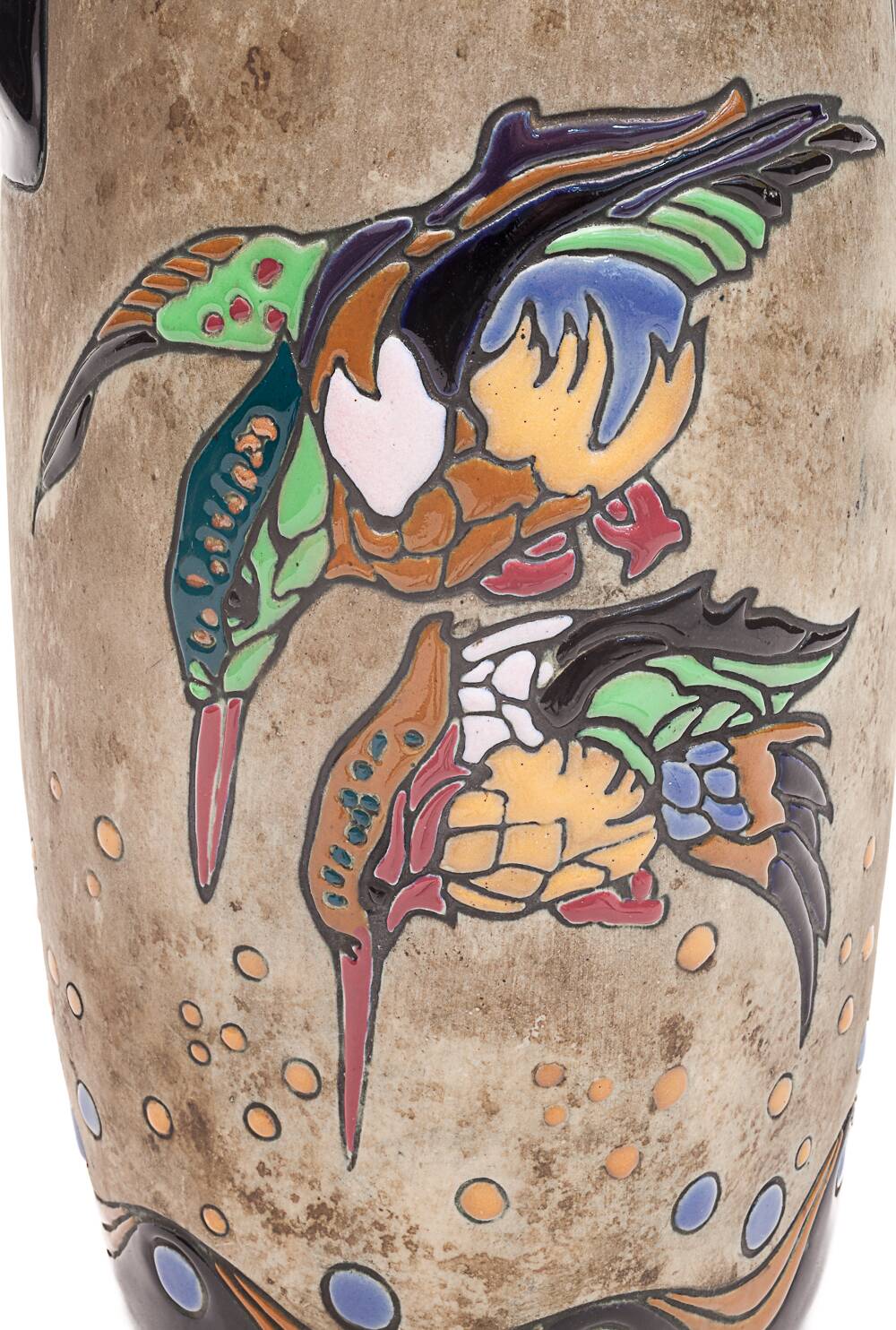 Pair of large Art Nouveau amphorae