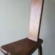 Antique Alpine peasant chair, Stabelle type, made of solid wood – 19th century.
