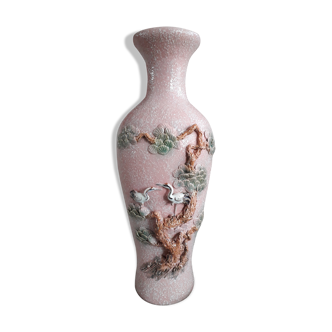 Vase chinois signé en céramique