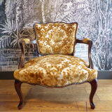 Louis XV style low armchair