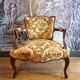 Louis XV style low armchair