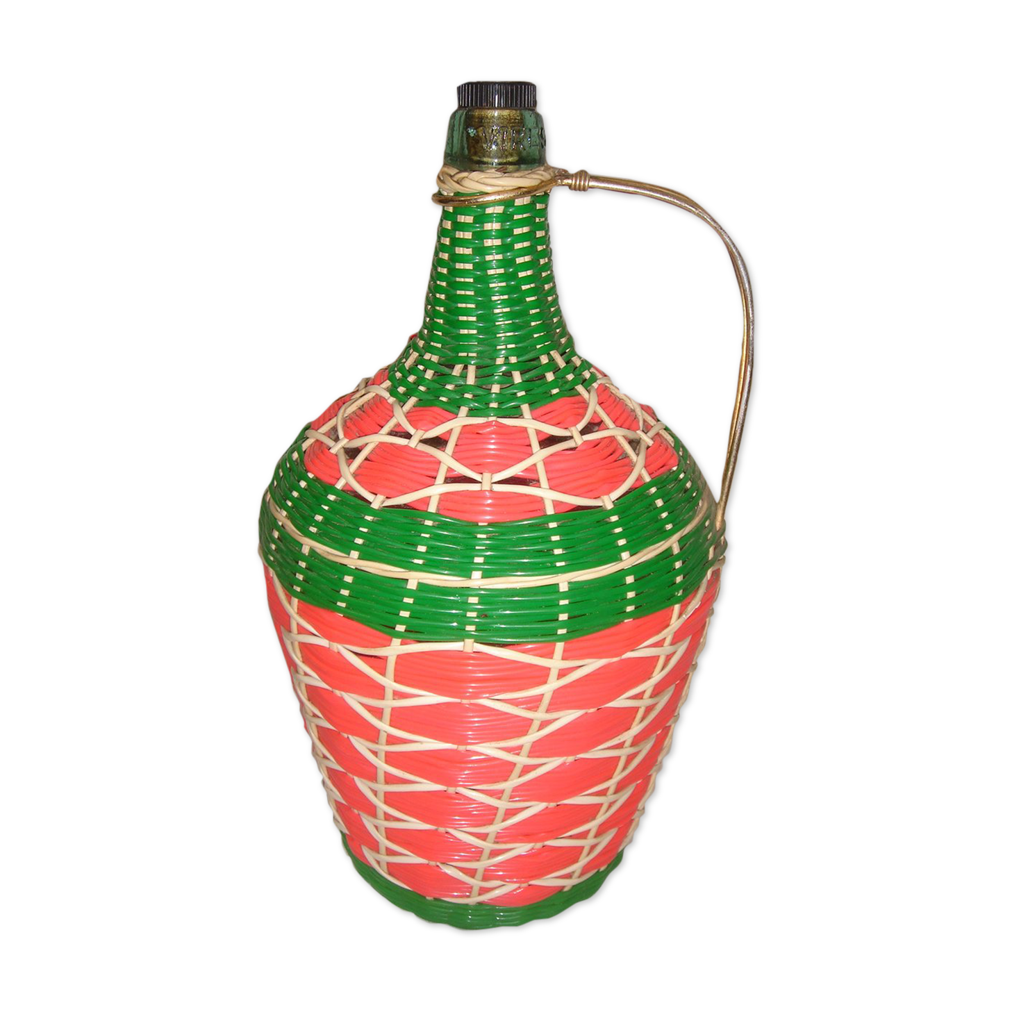 Bouteille scoubidou datant des années 1960/1970