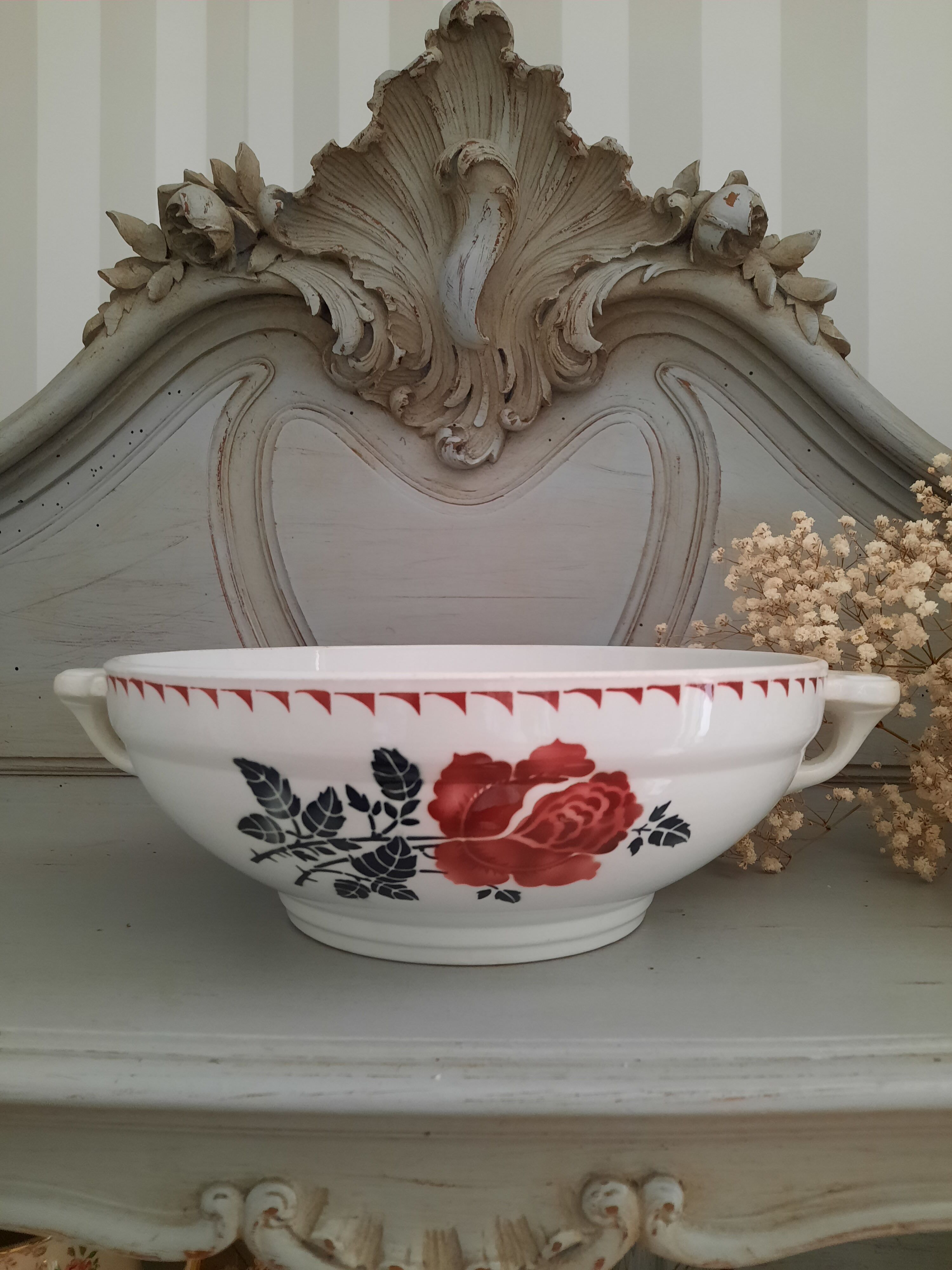 L'Amandinoise earthenware salad bowl