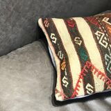 Vintage Orange Lumbar Cushion Cover 40x60cm