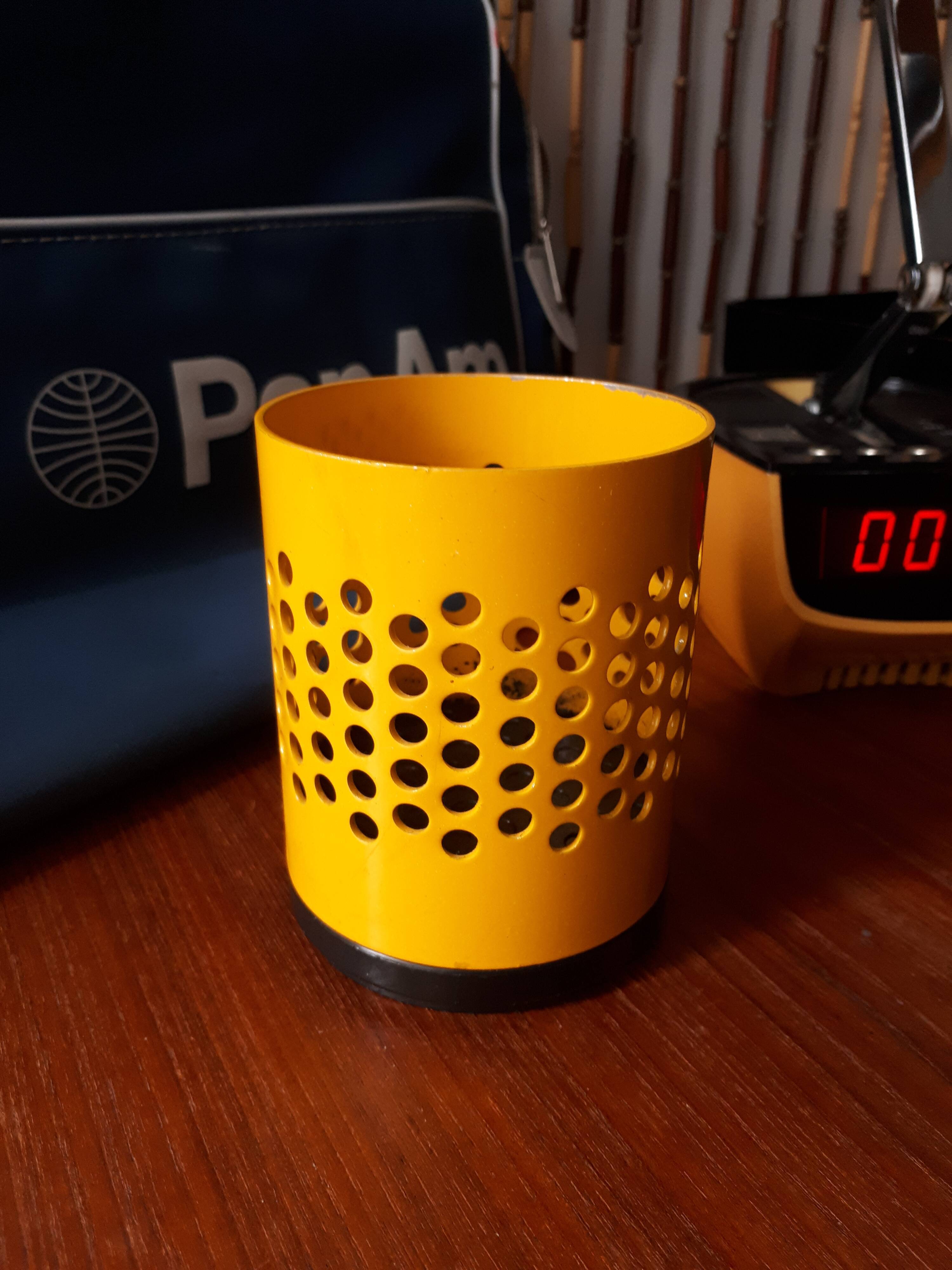 Vintage Rexite pencil jar