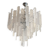 Contemporary Strips “Listelli” Murano Glass Chandelier by Simoeng