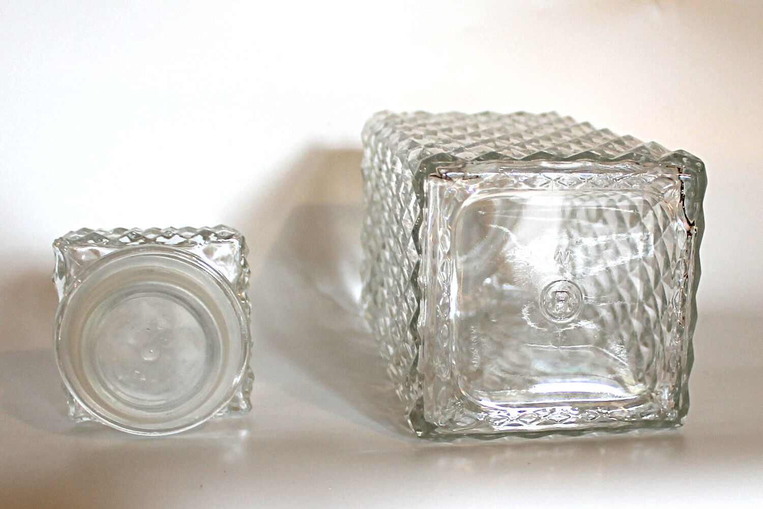 Three carafes for whiskey