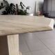 Table en travertin