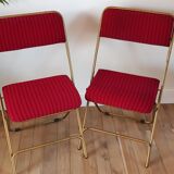 Set of two Lafuma folding chairs