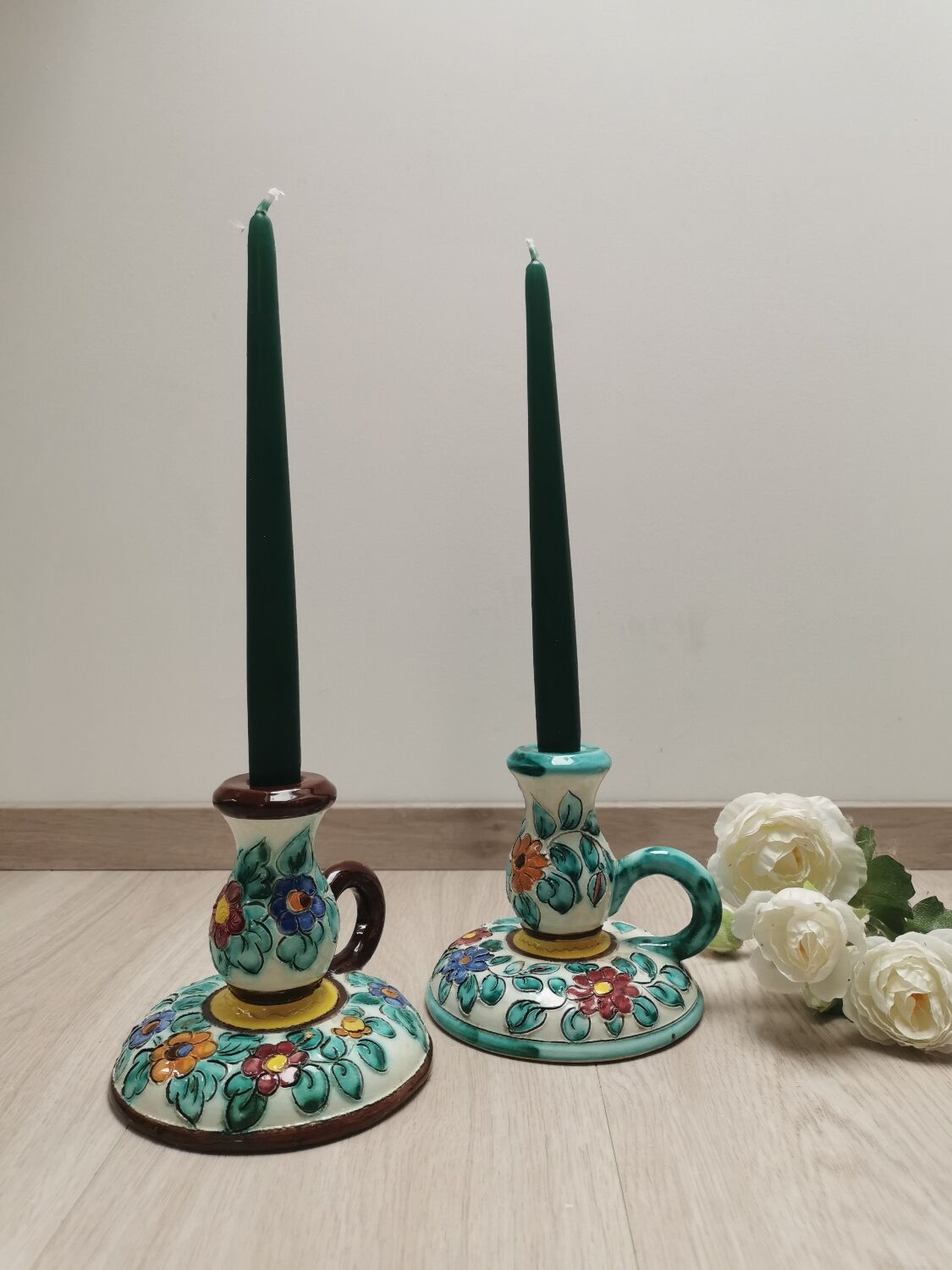 Cerart Monaco flower candlesticks