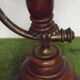 Lampe en bois et verre opalin