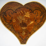 Table "Heart" in Louis XV style, Attributed to Maison Krieger, Circa 18