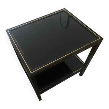 Side table Pierre Vandel Paris 1970s-80s • Hollywood Regency style