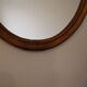 Miroir ovale en bambou 56x45cm